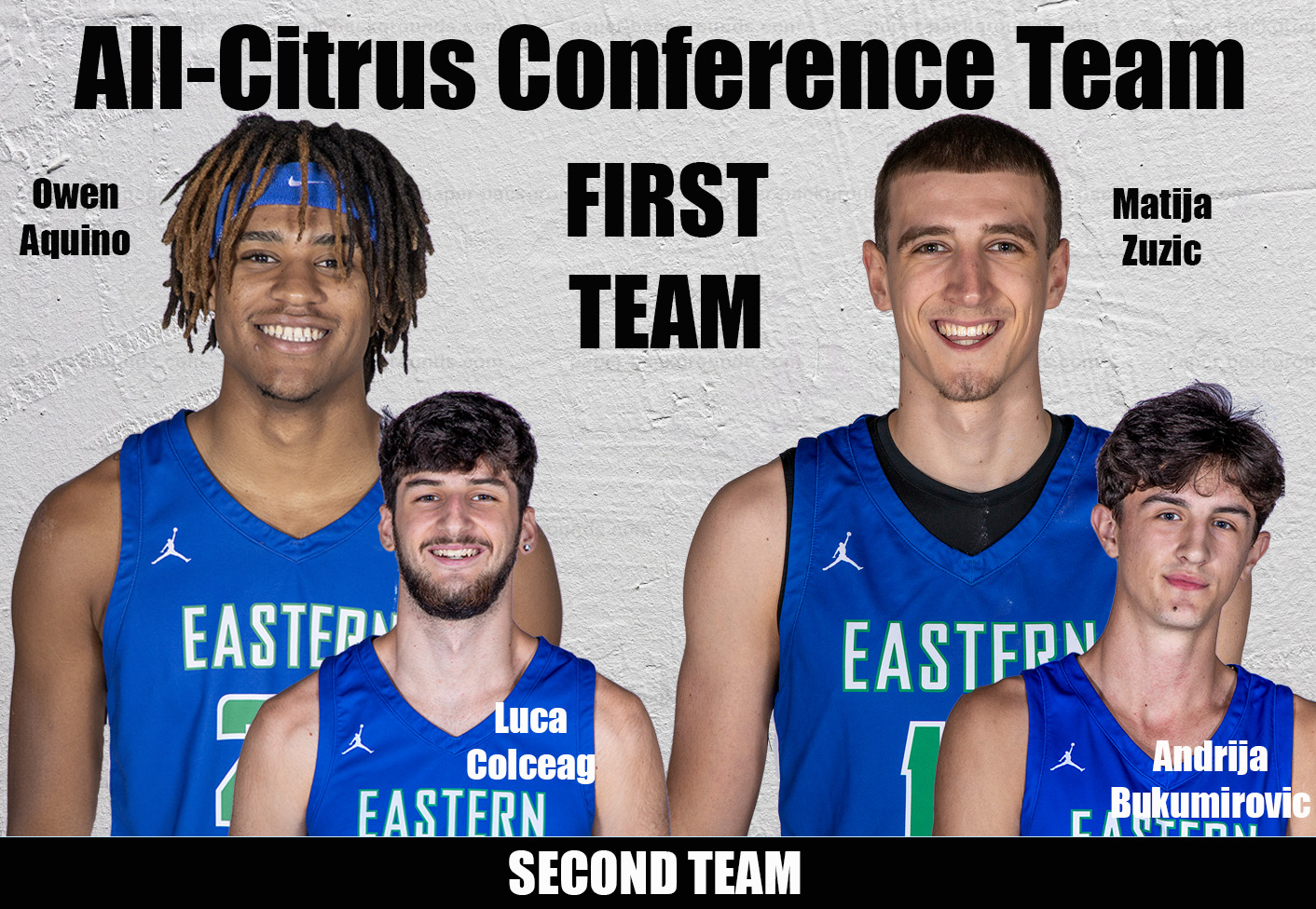 Four men's basketball players named to all-conference team