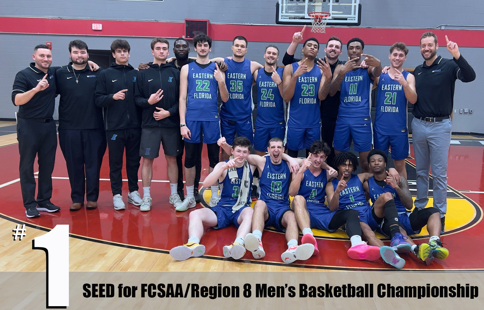 Men's basketball team the No. 1 seed for state tournament