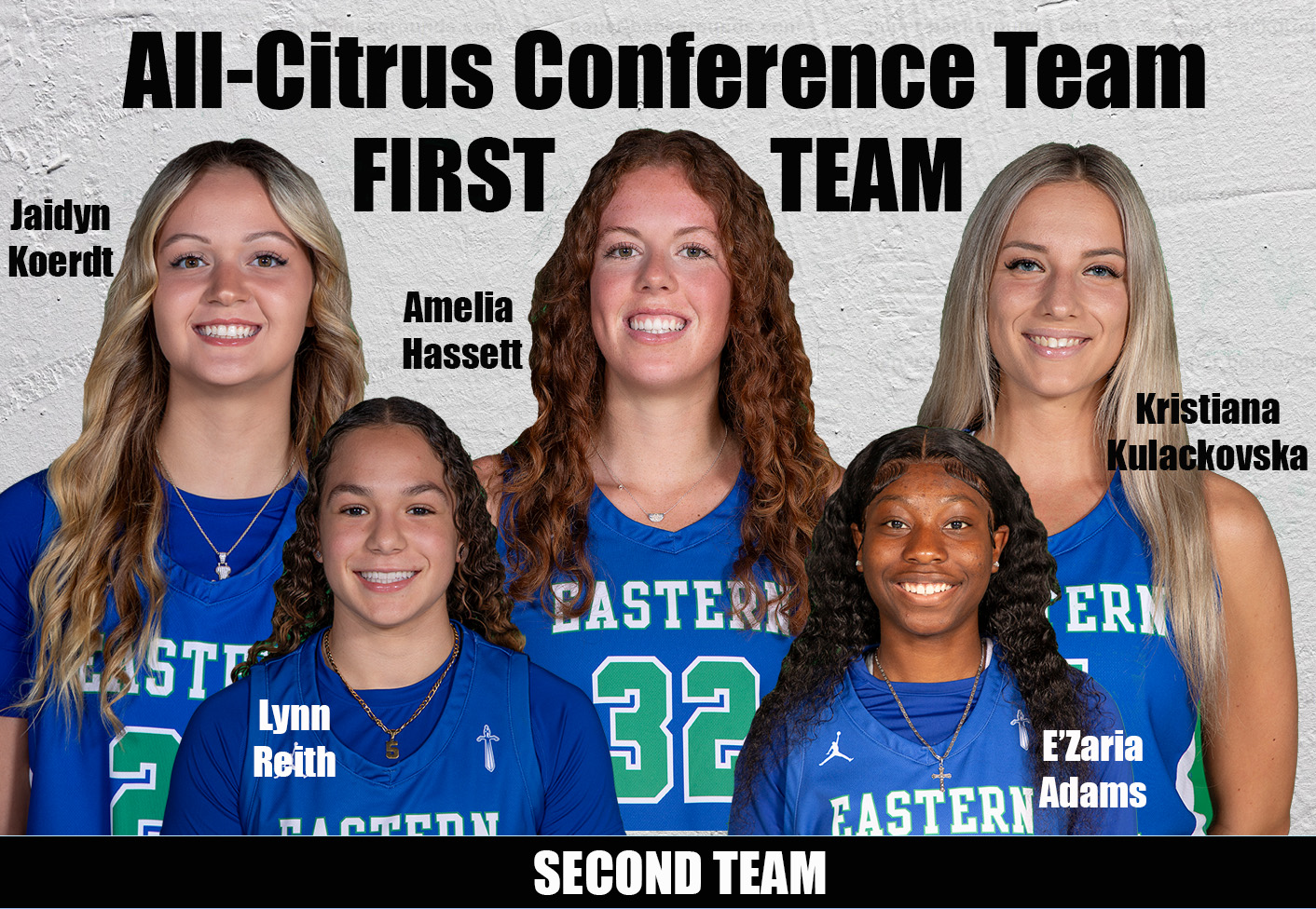 Five women's basketball players named to all-conference teams