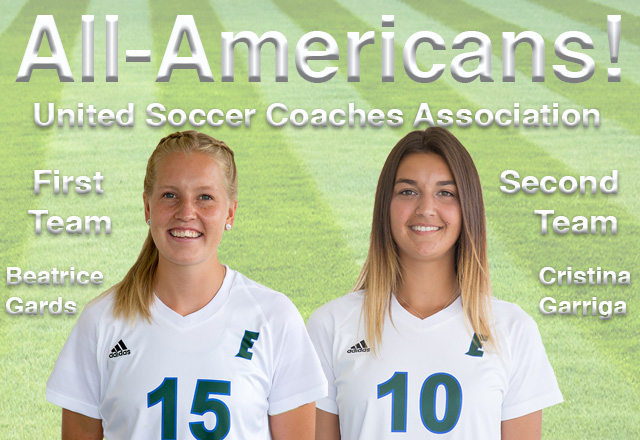 EFSC's Gards, Garriga named All-Americans by United Soccer Coaches Association