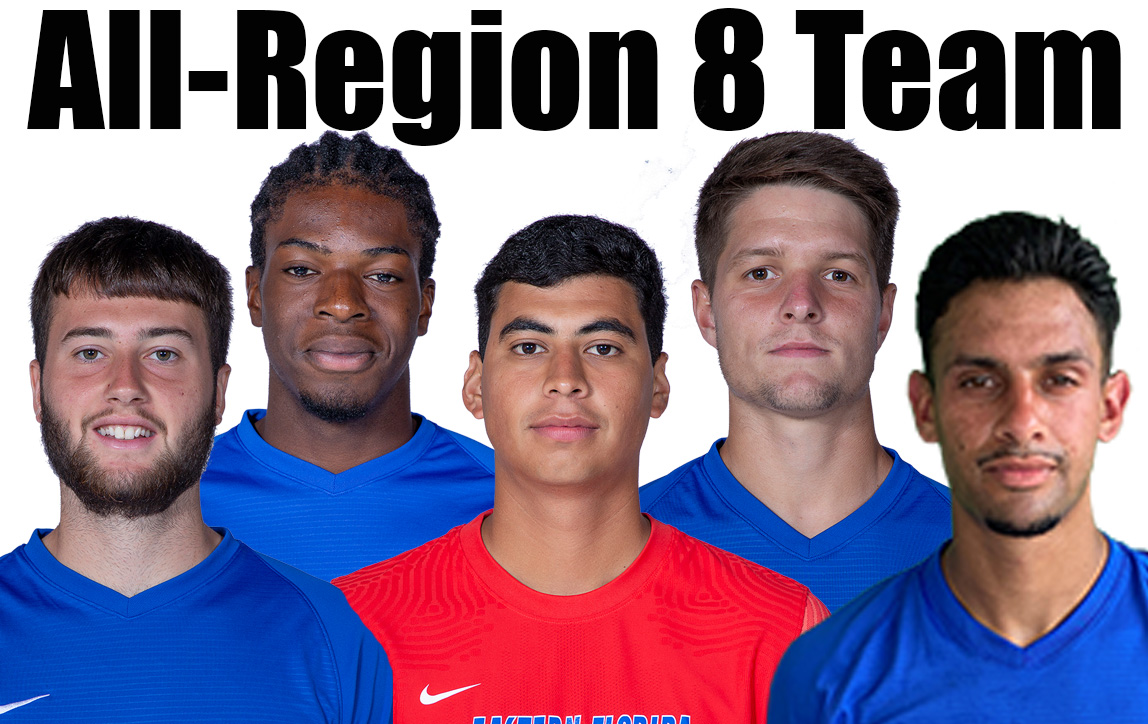 Five men's soccer players named to all-Region 8 Team
