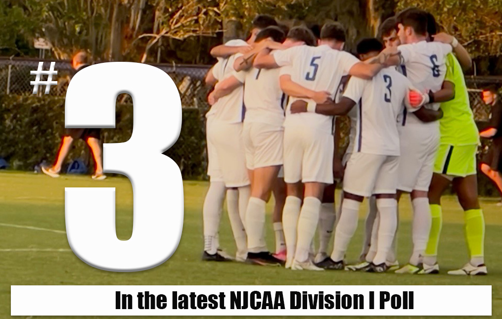 Men's soccer team up to No. 3 in NJCAA Division I poll