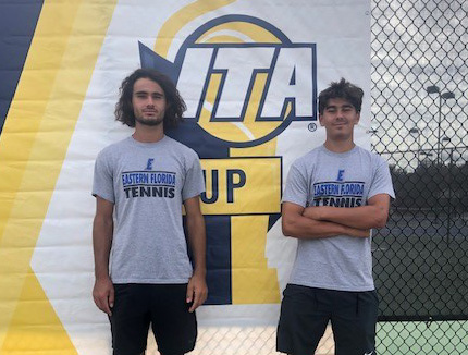 Men's tennis duo win opening matches at ITA Cup