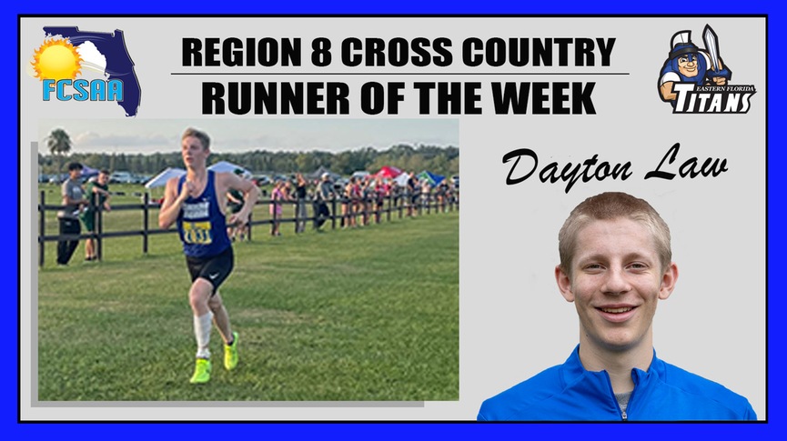 EFSC's Dayton Law named Region 8 Men's Cross Country Runner of Week