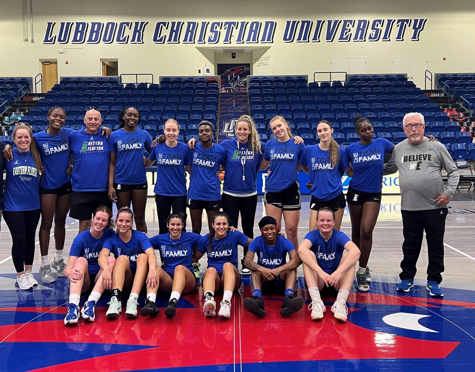Women's basketball team in Lubbock for national tournament