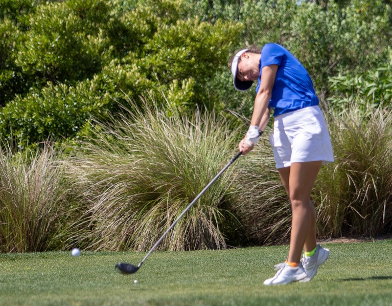 Thumbnail photo for the Womens golf at District 5 Championship, April 19, 2022 gallery