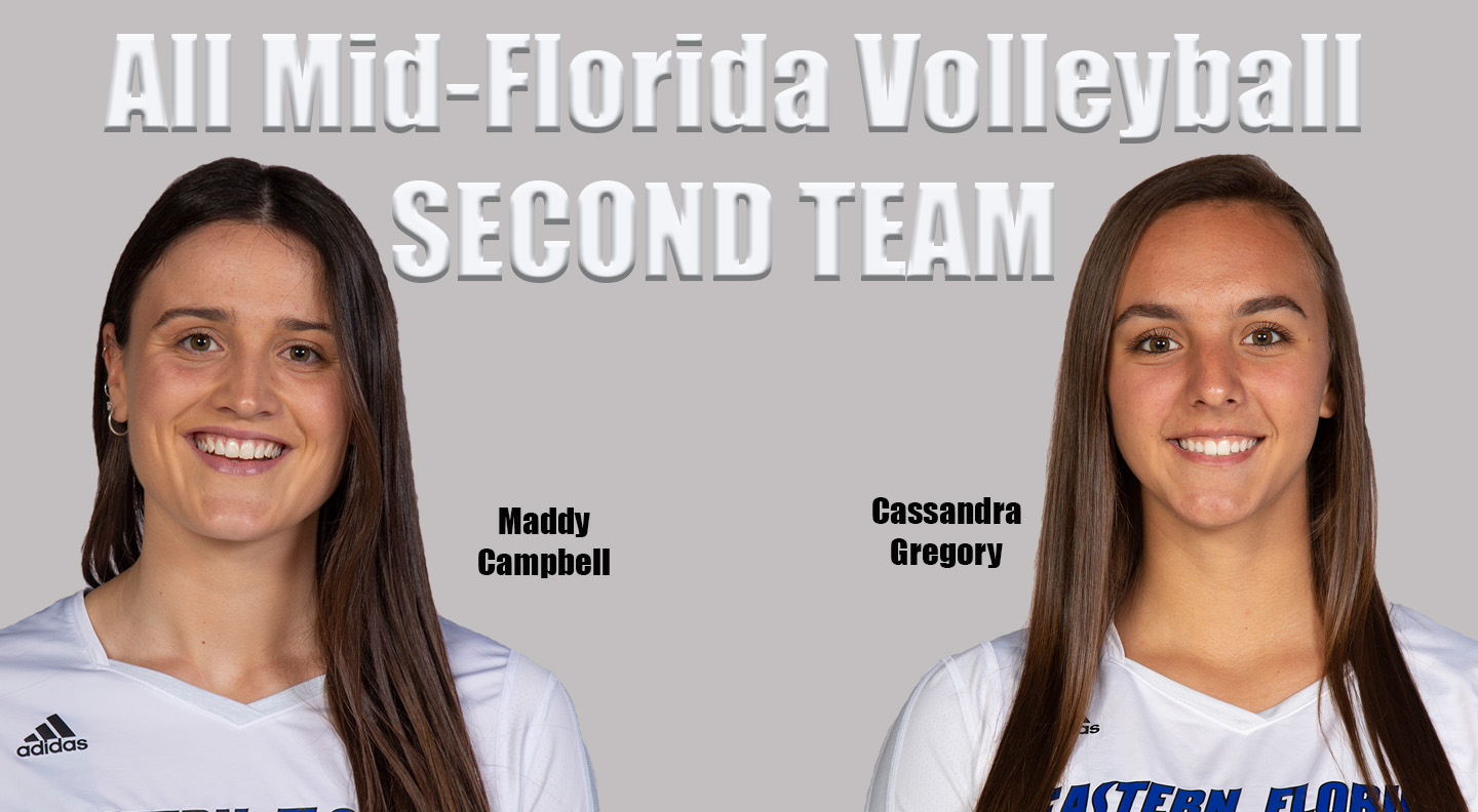 Volleyball players Campbell, Gregory make all-conference second team